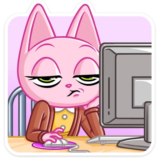 😐 Стикер «Кэтти» для Telegram