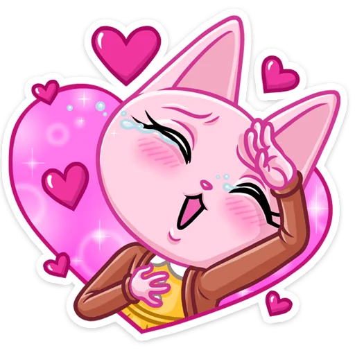 ❤️ Стикер «Кэтти» для Telegram