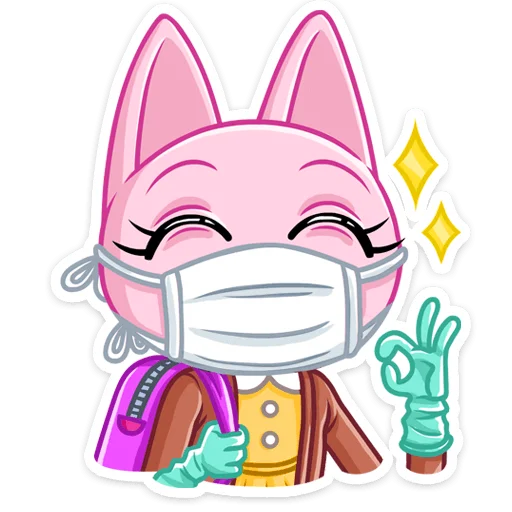 😷 Стикер «Кэтти» для Telegram
