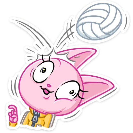 🏐 Стикер «Кэтти» для Telegram