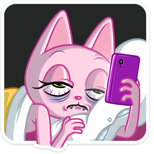 😴 Стикер «Кэтти» для Telegram