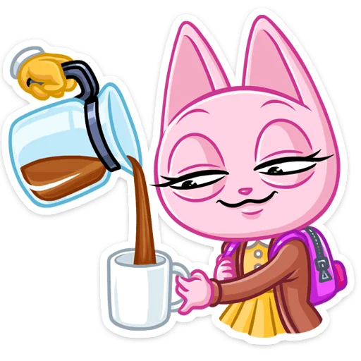 ☕️ Стикер «Кэтти» для Telegram