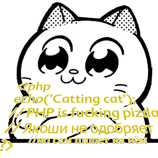 🐘 Стикер «Catting cat» для Telegram