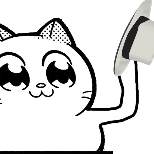 🎩 Стикер «Catting cat» для Telegram
