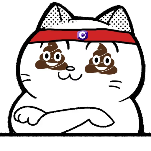 💩 Стикер «Catting cat» для Telegram