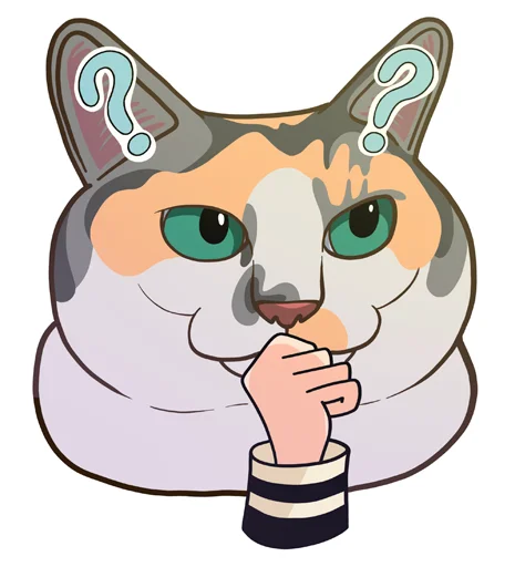 🤔 Стикер «МЕМНЫЕ КОТЫ» для Telegram