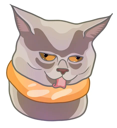 🥴 Стикер «МЕМНЫЕ КОТЫ» для Telegram
