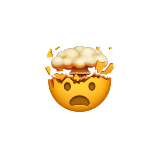 🤯 Стикер «Mixed smiles» для Telegram