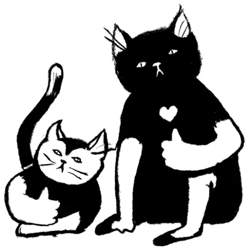 👍 Стикер «Кошачий вайб» для Telegram