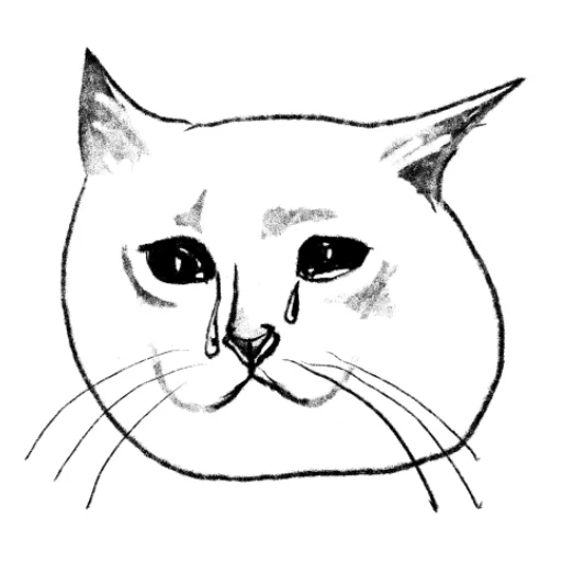 😿 Стикер «Кошачий вайб» для Telegram
