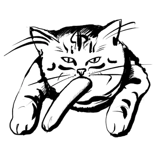 😋 Стикер «Кошачий вайб» для Telegram