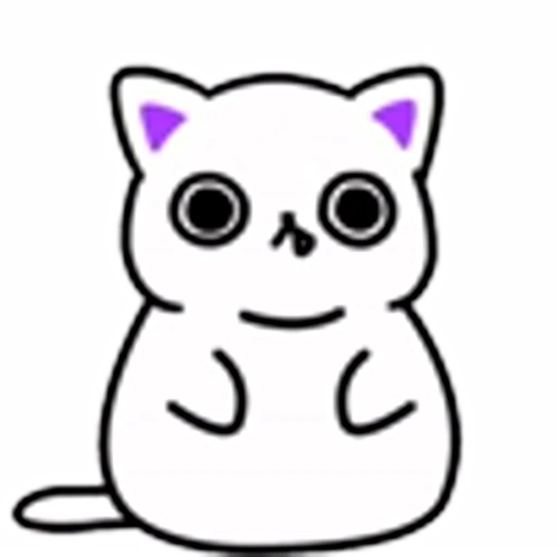Стикерпак Cat White Emoji для Telegram