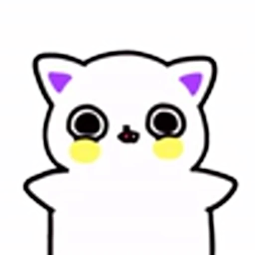 🙂 Эмодзи «Cat White Emoji» для Telegram