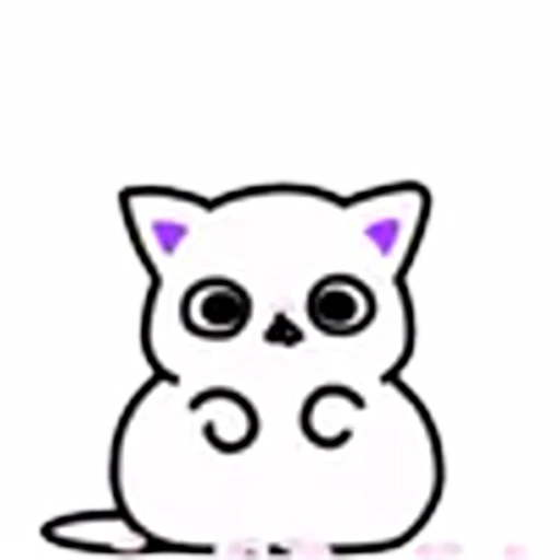 ❄️ Эмодзи «Cat White Emoji» для Telegram