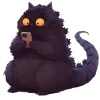 🐱 Эмодзи «котзилла» для Telegram