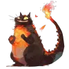 🐱 Эмодзи «котзилла» для Telegram