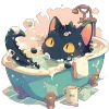 🐱 Эмодзи «котзилла» для Telegram