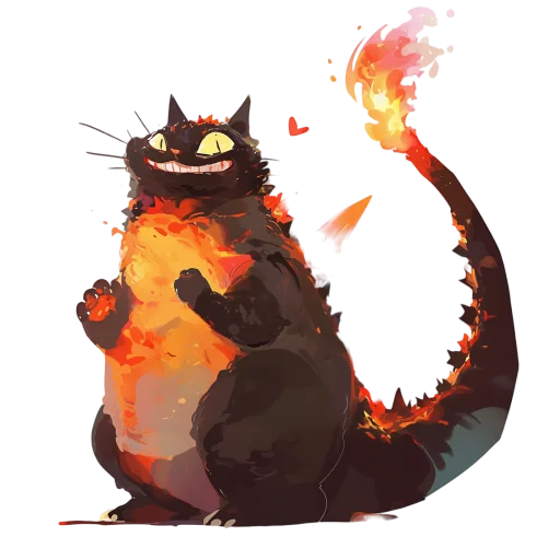 🦖 Стикер «Котзилла» для Telegram