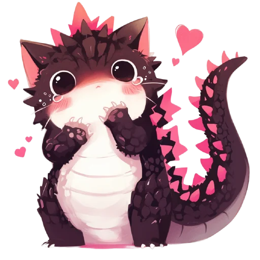 🦖 Стикер «Котзилла» для Telegram