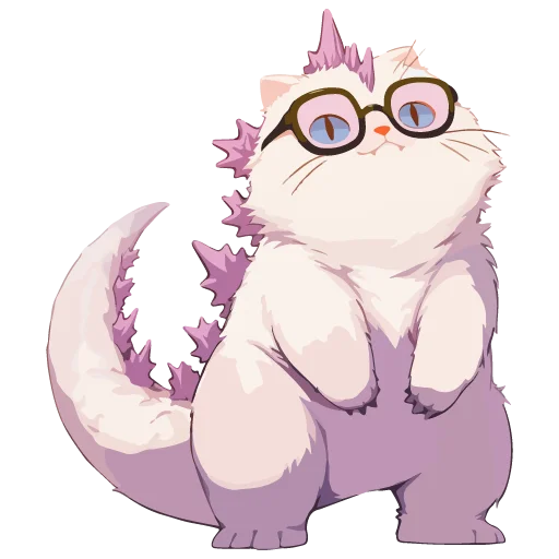 🦖 Стикер «Котзилла» для Telegram