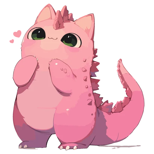 🦖 Стикер «Котзилла» для Telegram