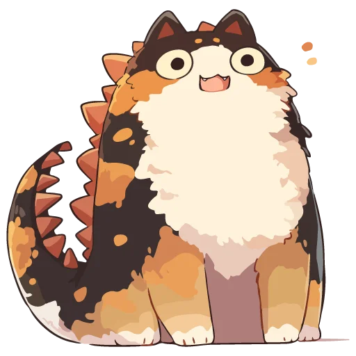 🦖 Стикер «Котзилла» для Telegram