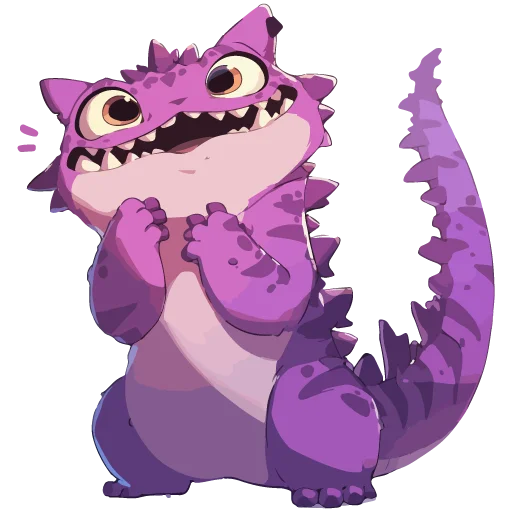 🦖 Стикер «Котзилла» для Telegram