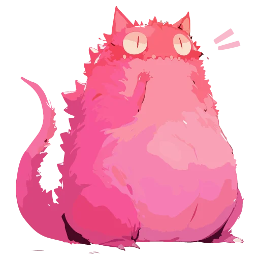 🦖 Стикер «Котзилла» для Telegram