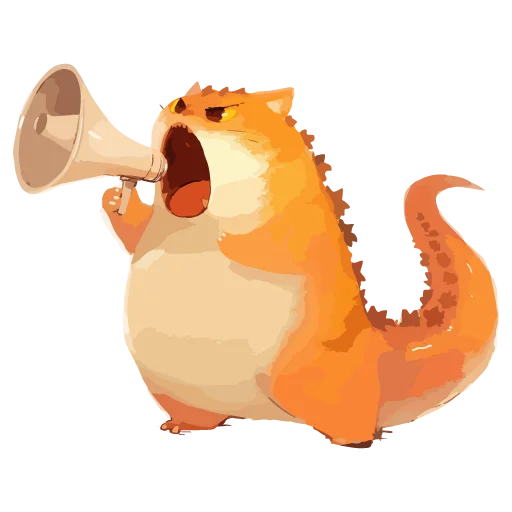 🦖 Стикер «Котзилла» для Telegram