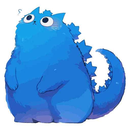 🦖 Стикер «Котзилла» для Telegram