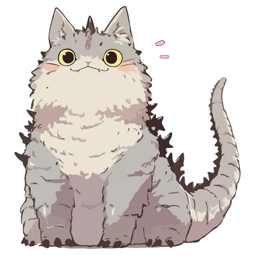 🦖 Стикер «Котзилла» для Telegram
