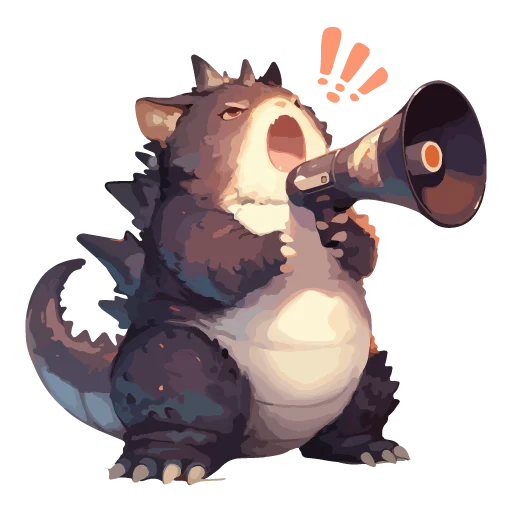 🦖 Стикер «Котзилла» для Telegram