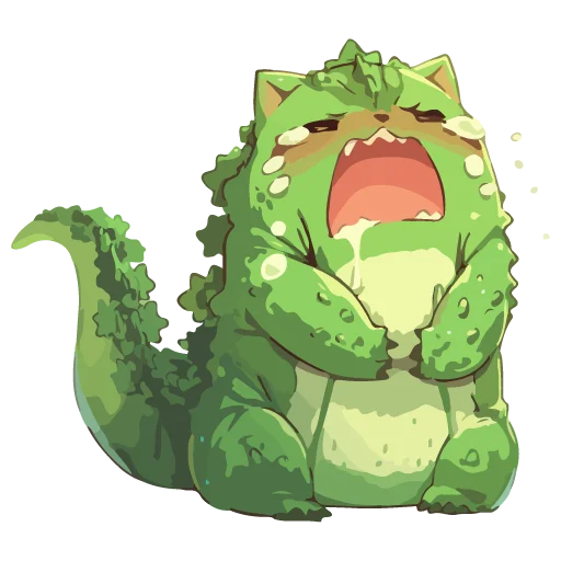 🦖 Стикер «Котзилла» для Telegram