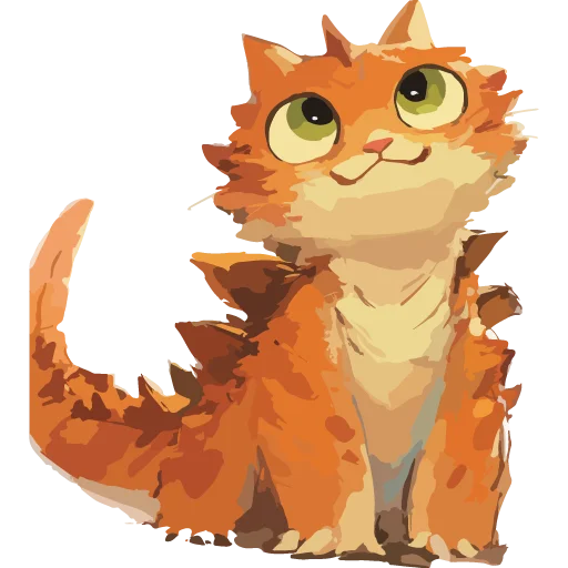 🦖 Стикер «Котзилла» для Telegram