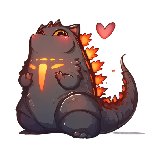 🦖 Стикер «Котзилла» для Telegram