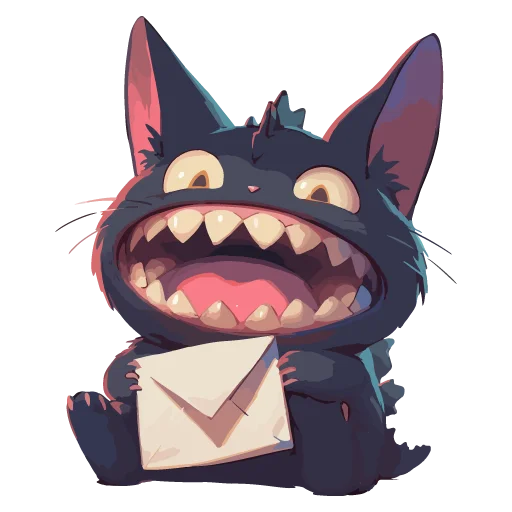 🦖 Стикер «Котзилла» для Telegram