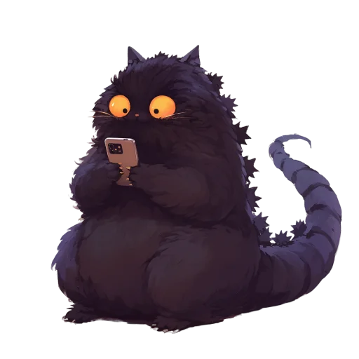 🦖 Стикер «Котзилла» для Telegram