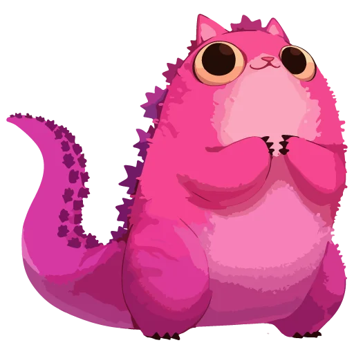 🦖 Стикер «Котзилла» для Telegram