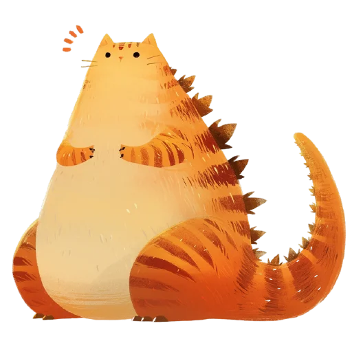 🦖 Стикер «Котзилла» для Telegram