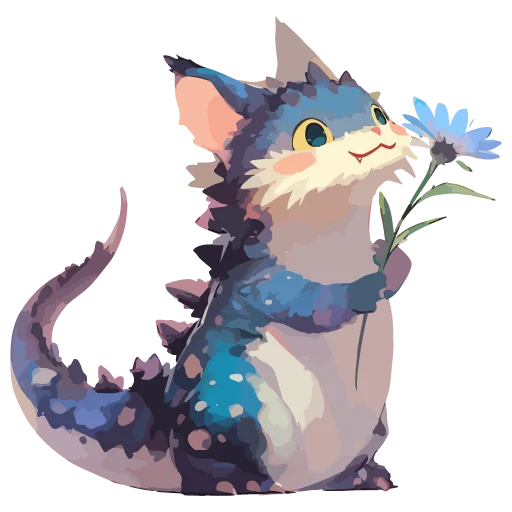 🦖 Стикер «Котзилла» для Telegram