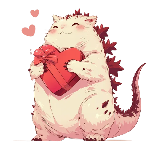 🦖 Стикер «Котзилла» для Telegram