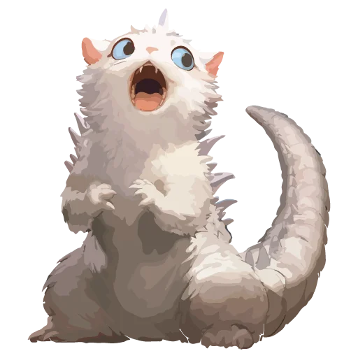 🦖 Стикер «Котзилла» для Telegram