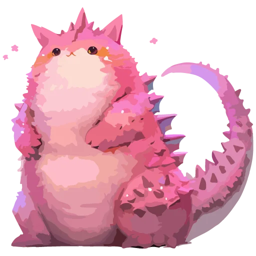 🦖 Стикер «Котзилла» для Telegram