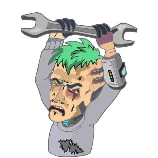 Стикер 18 😡🎸👋🙄😔😩
