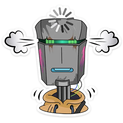 🛸 Стикер «Осторожно, киберземляне&;» для Telegram