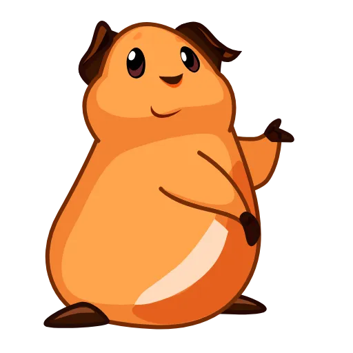 😁 Стикер «Melie the Cavy» для Telegram