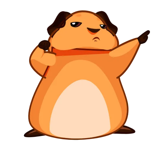 😁 Стикер «Melie the Cavy» для Telegram