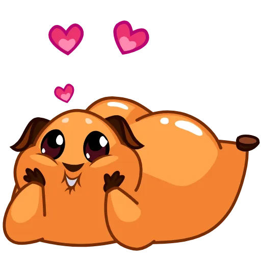 😁 Стикер «Melie the Cavy» для Telegram