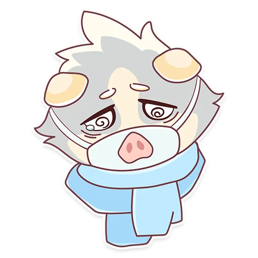 😷 Стикер «Senka» для Telegram