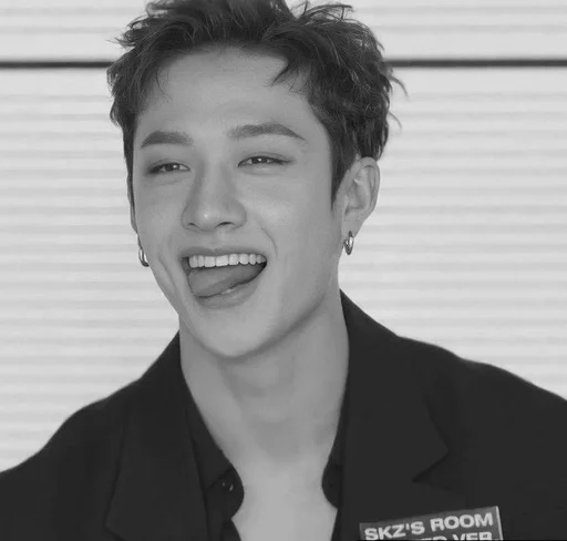 🐺 Стикер «чб bang chan» для Telegram